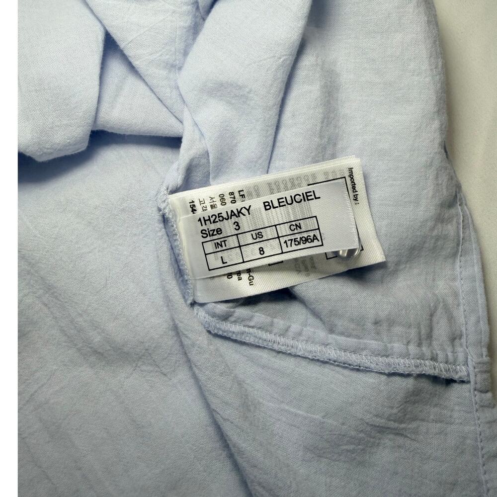 ba&sh Jaky Embroidered Blouse Blue and White | Boho Romantic French Style Size 3 - Picture 11 of 14